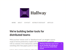 Tablet Screenshot of hallwayapp.com